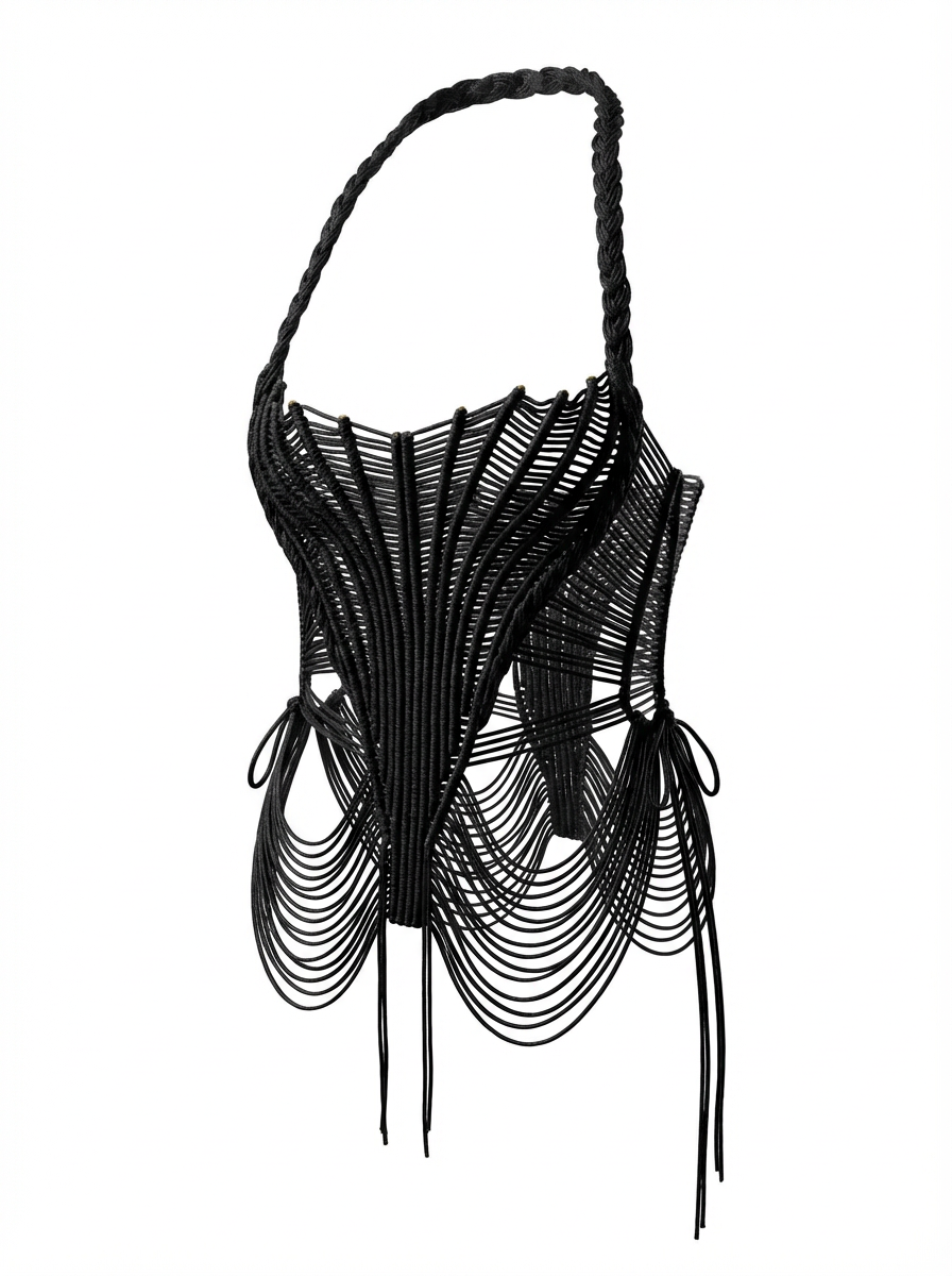 Corset Teia de Obsidiana - design EXCLUSIVO